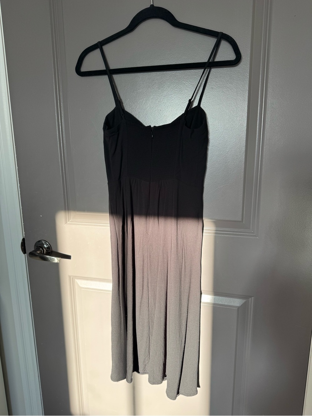 Sunday Best Black Midi Slip Dress